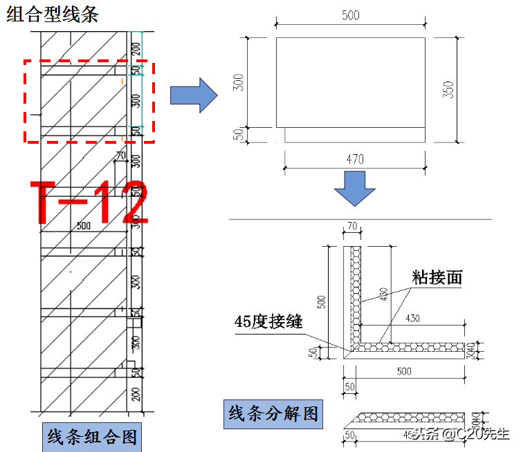 外墻外保溫系統和節能保溫及外墻裝飾（EPS線條）二次設計模板