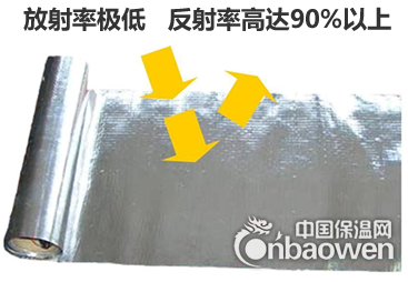 鋁箔隔熱卷材反射率高達90%以上